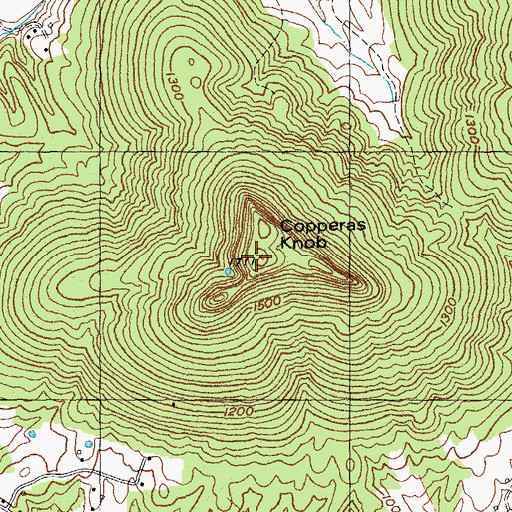 Topographic Map of Copperas Knob, KY