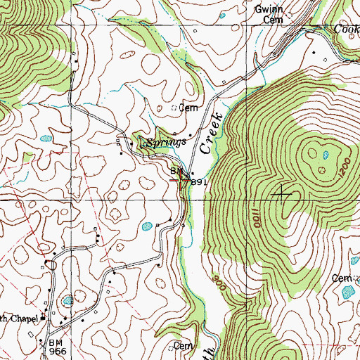 Topographic Map of Cowan School (historical), KY