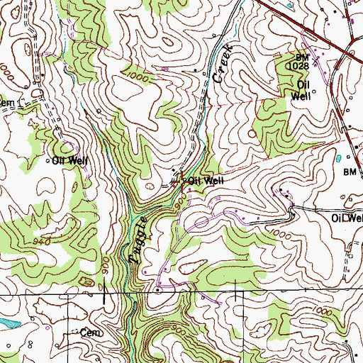 Topographic Map of Decide Post Office (historical), KY