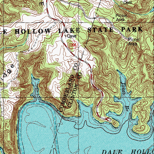 Topographic Map of Guthrie Bluff, KY