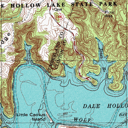 Topographic Map of Hay Hollow, KY