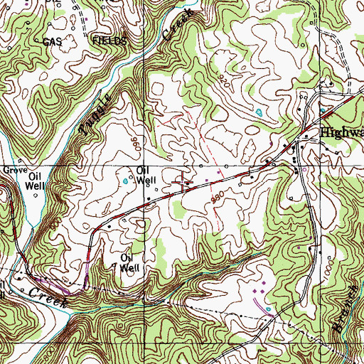 Topographic Map of Highway School (historical), KY