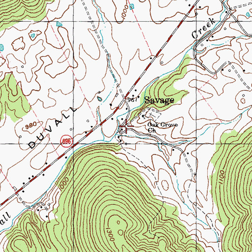 Topographic Map of Neals Store (historical), KY