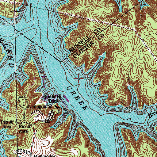 Topographic Map of Osco School (historical), KY
