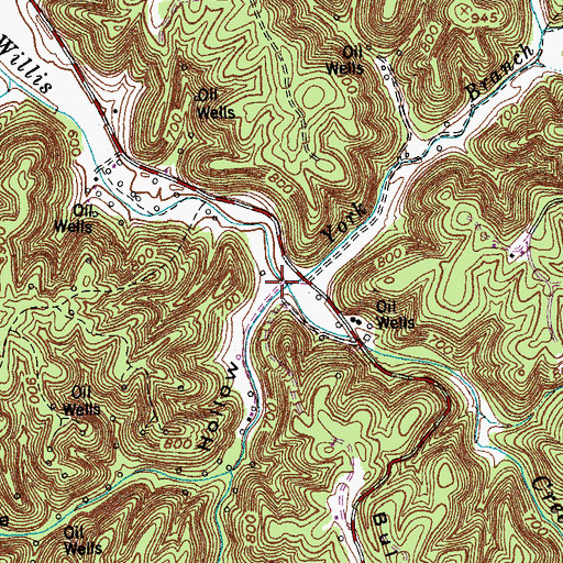 Topographic Map of West Fork, KY