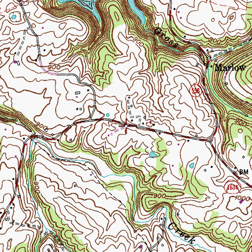 Topographic Map of Williams School (historical), KY