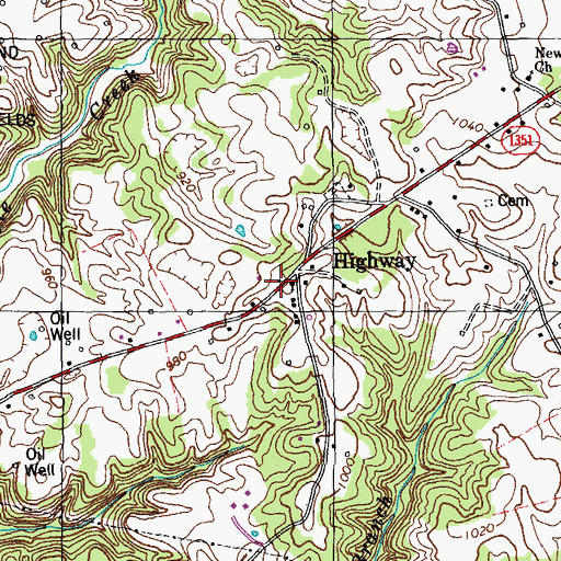 Topographic Map of Bible Mission School (historical), KY