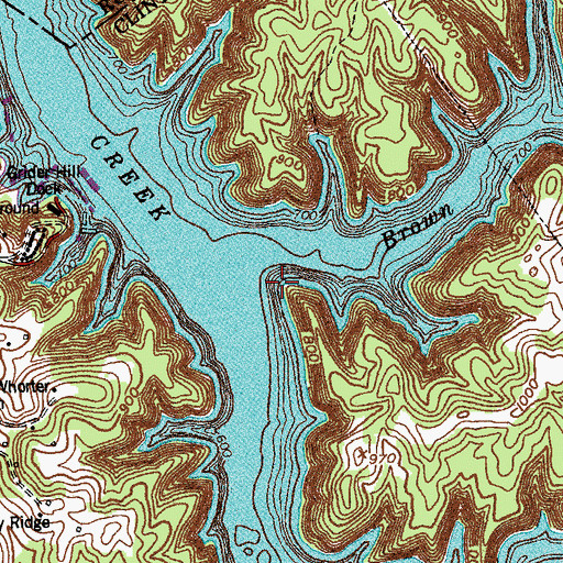 Topographic Map of Clarks Oilwell (historical), KY