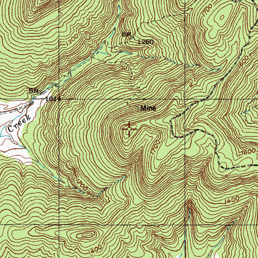 Topographic Map of Koger Mountain, KY