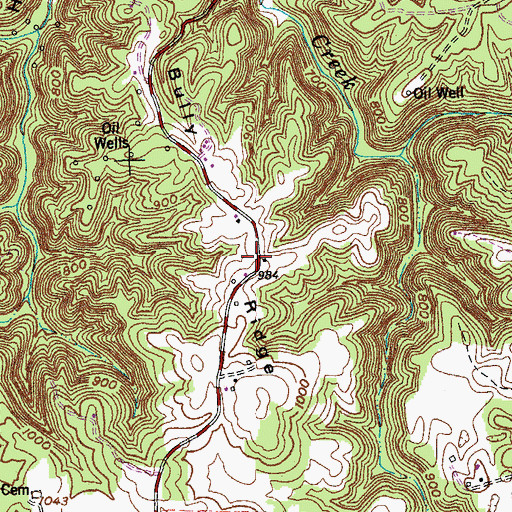 Topographic Map of Lawsons Mill (historical), KY