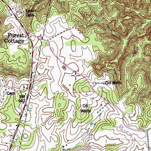 Topographic Map of Mackeys Mill (historical), KY