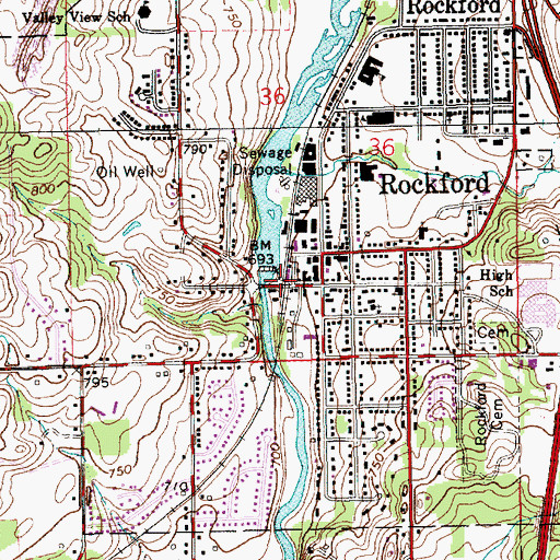Topographic Map of Garden Club Park, MI