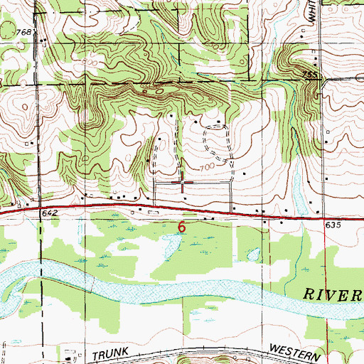 Topographic Map of Good Shepherd Lutheran Church, MI