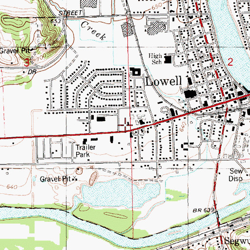 Topographic Map of Calvary Christian Reformed Church, MI