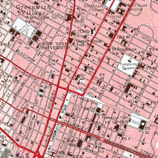 Topographic Map of La Salle Academy, NY