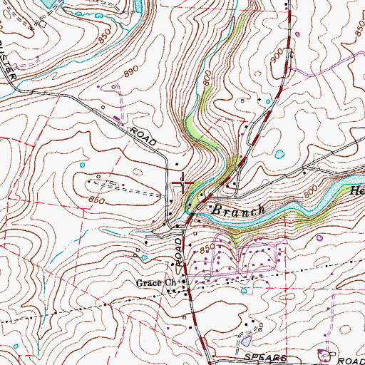 Topographic Map of Franklin School (historical), KY