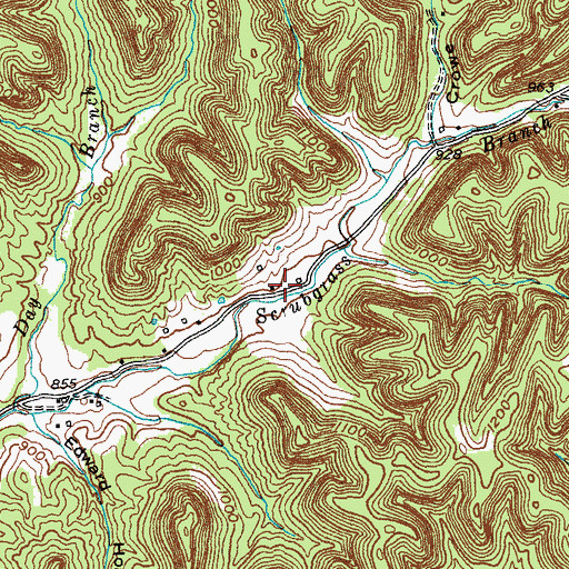 Topographic Map of Salem, KY