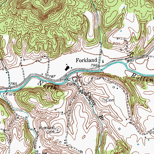 Topographic Map of Sycamore School (historical), KY
