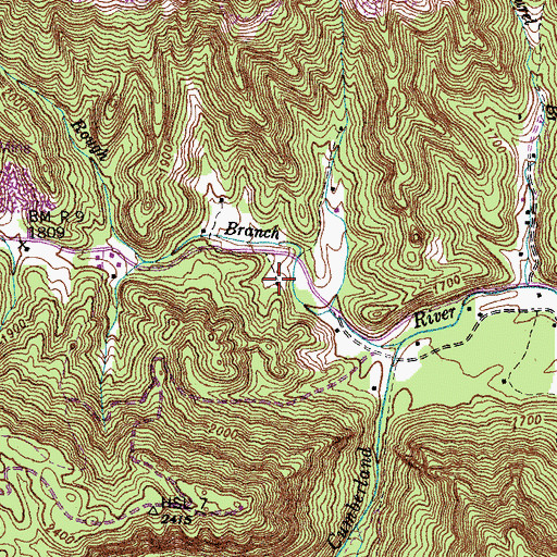 Topographic Map of Avondale Post Office (historical), KY