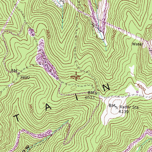 Topographic Map of Big Ridge, KY