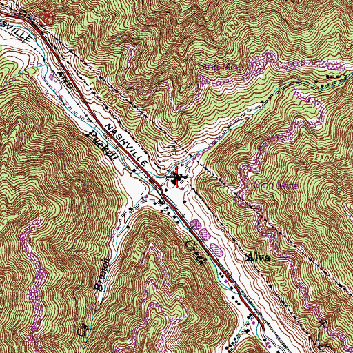 Topographic Map of Black Star Elementary School (historical), KY