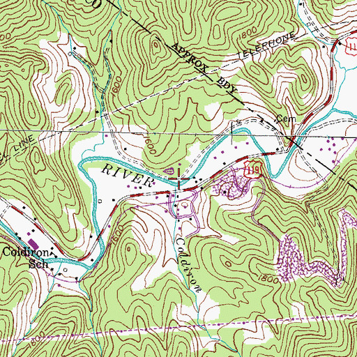 Topographic Map of Est Post Office (historical), KY