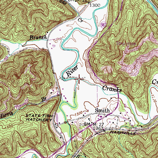 Topographic Map of Friendship Post Office (historical), KY