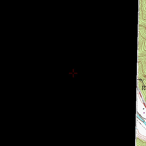 Topographic Map of Gano Railroad Station (historical), KY