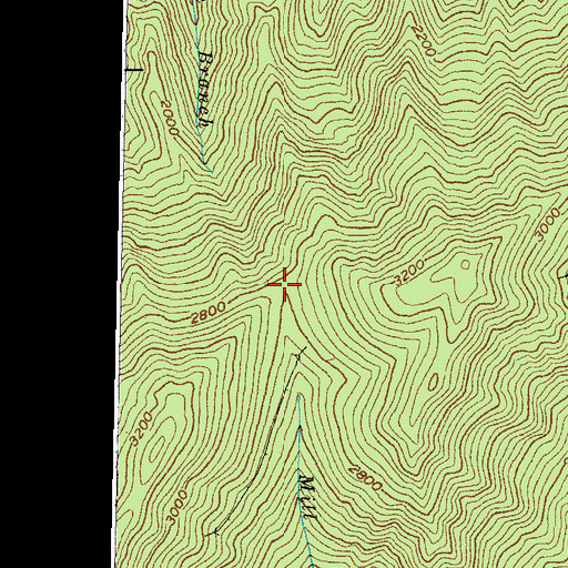 Topographic Map of Garner Gap, KY