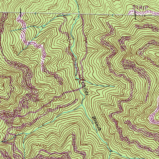 Topographic Map of Childs Gap, KY