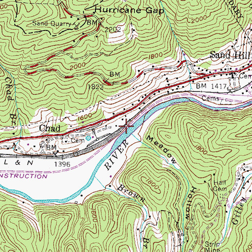 Topographic Map of Clearbrook Railroad Station Number One (historical), KY