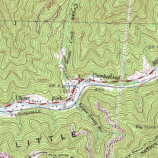 Topographic Map of Holmes House (historical), KY