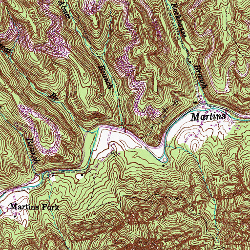 Topographic Map of Hurst School (historical), KY