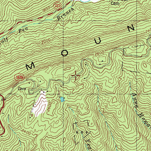Topographic Map of Little Sheppard Trail, KY
