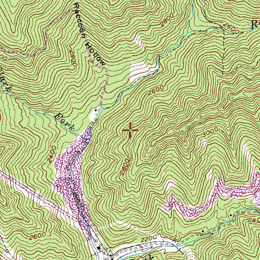 Topographic Map of Middle Ridge, KY