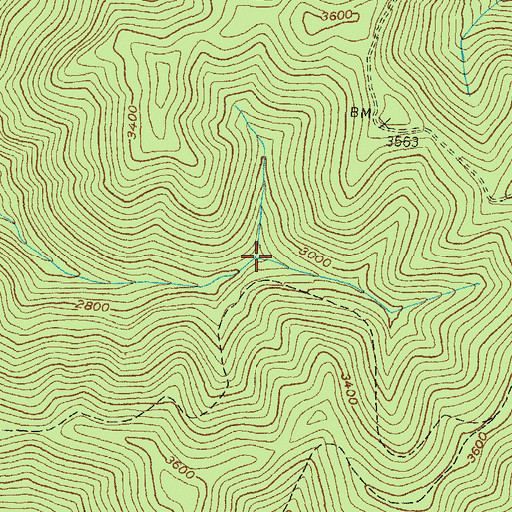 Topographic Map of Old Mill Hollow, KY