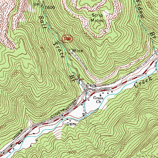 Topographic Map of School Number Four (historical), KY