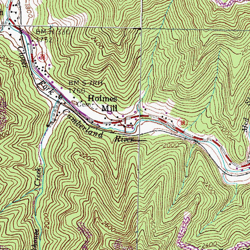 Topographic Map of Short Store (historical), KY