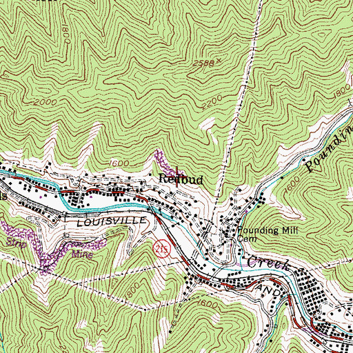 Topographic Map of Sikes Railroad Station (historical), KY