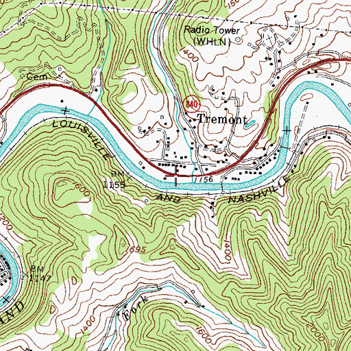 Topographic Map of Sloane Fields, KY