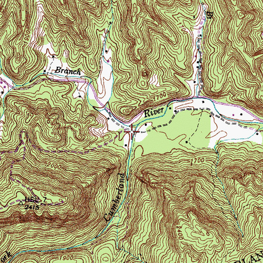 Topographic Map of Upper Martins Fork School (historical), KY