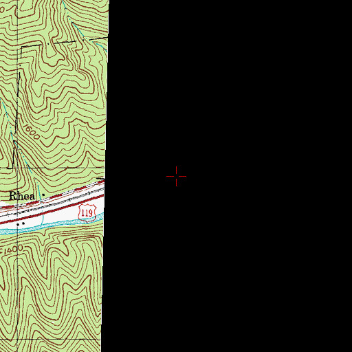 Topographic Map of Wilson Branch, KY