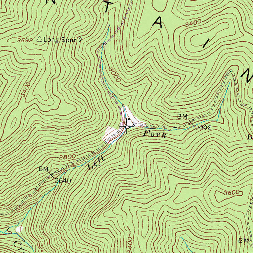 Topographic Map of Windy Fork, KY
