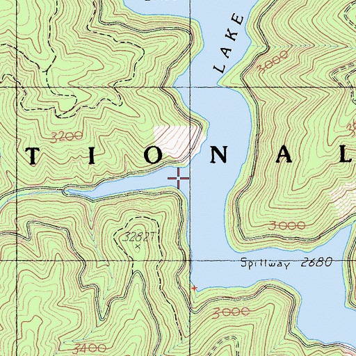 Topographic Map of Battle Creek, CA