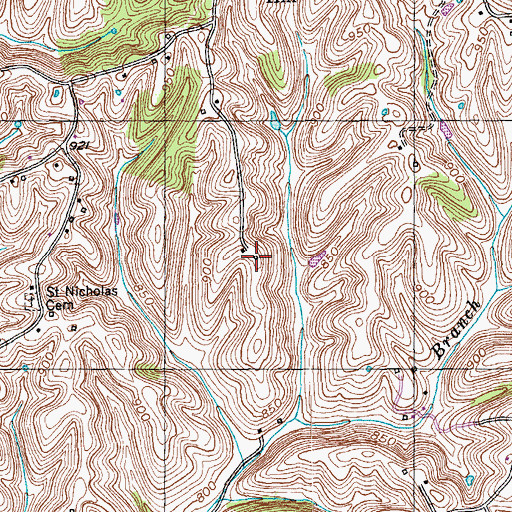 Topographic Map of Battle (historical), KY