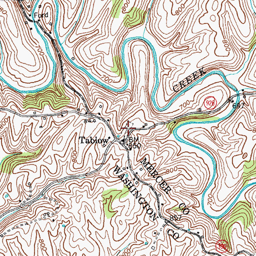 Topographic Map of Bethel Cemetery, KY