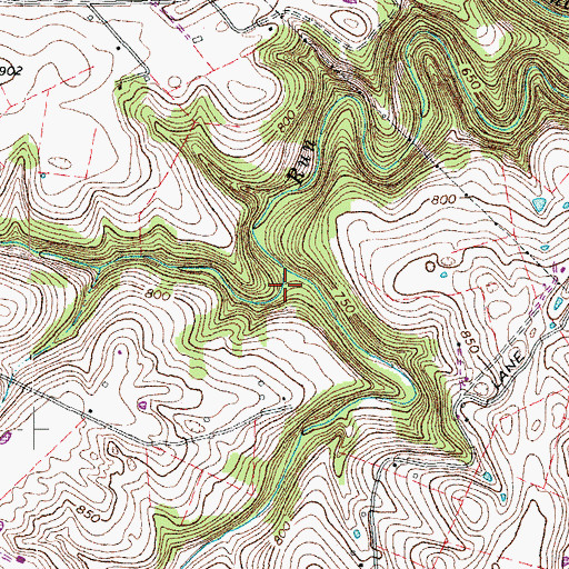 Topographic Map of Brewers Mill (historical), KY