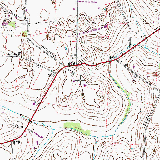 Topographic Map of Fairview (historical), KY