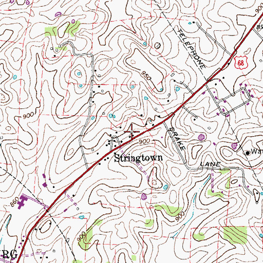 Topographic Map of Moores School (historical), KY