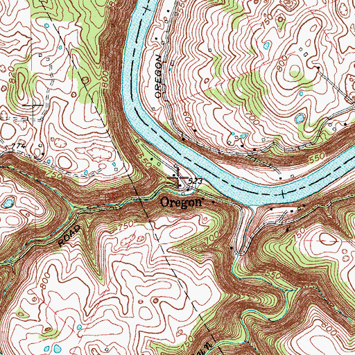 Topographic Map of New Providence Presbyterian Church (historical), KY